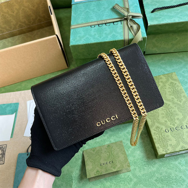 구찌 GUCCI 스크립트 체인 숄더백 772643 GU1194