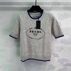 프라다 PRADA 여성 니트 반팔 PD701