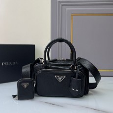 프라다 PRADA 삼각 로고 앤티크 토트백 1BB099 D0962