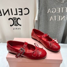 미우미우 MIUMIU 여성 플랫 MU014793