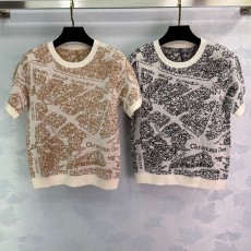 디올 DIOR 여성 니트 반팔 DR1309