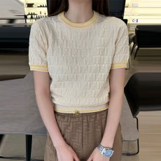 펜디 FENDI 여성 니트 반팔 F233