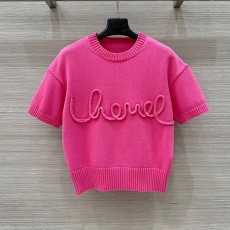 샤넬 CHANEL 여성 니트 반팔 CL0735