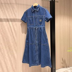 미우미우 MIUMIU 여성 데님 원피스 MU0338