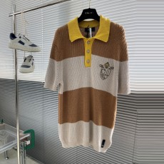 펜디 FENDI 남성 니트 폴로 반팔 F252