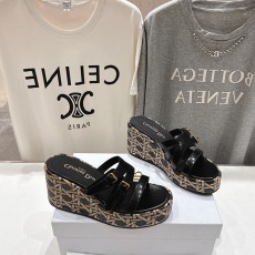 디올 DIOR 라마조네 웨지힐 뮬 D17870