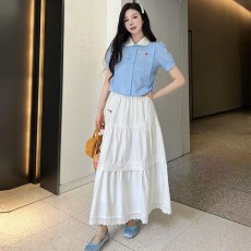 미우미우 MIUMIU 여성 셔츠 반팔 MU0393