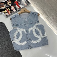 샤넬 CHANEL 여성 데님 베스트 CL0797