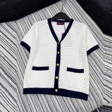 구찌 GUCCI 여성 니트 반팔 가디건 GU6526