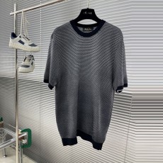 로로피아나 Loropiana 남성 니트 라운드 반팔 LO216