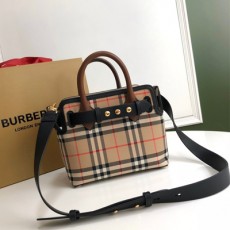 버버리 BURBERRY 스몰 빈티지 체크 트리플 스터드 벨트 백 BB0437