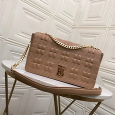 버버리 BURBERRY 퀼팅 램스킨 롤라백 80217011 BB0478