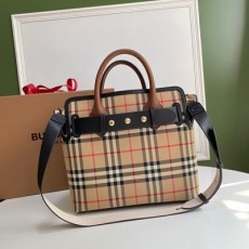 버버리 BURBERRY 스몰 빈티지 체크 트리플 스터드 벨트 백 BB0436