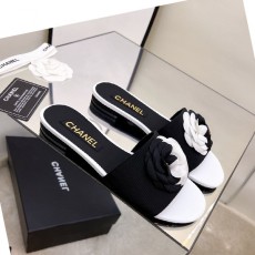 샤넬 CHANEL 여성 까멜리아 슬리퍼 C02074