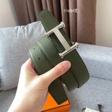 에르메스 HERMES 남성 양면 벨트 H326