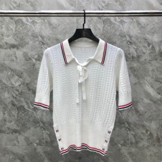 톰브라운 THOMBROWNE 여성 폴로 니트반팔 T4354