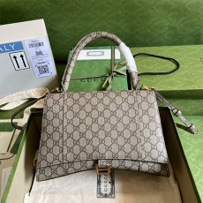 구찌 GUCCI x 발렌시아가 해커 프로젝트 아워글래스 핸들백 681696 GU02331