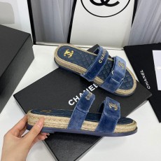 샤넬 CHANEL 여성 슬라이드 슬리퍼 C01124