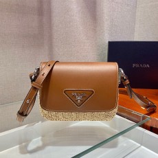 프라다 PRADA 여성 라피아 숄더백 1BD243  PD0997