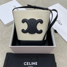 셀린느 CELINE 퀴르 트리옹프 스몰 버킷백 198243 CL0619